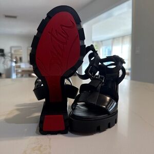 Christina Loubotin Belted T strap